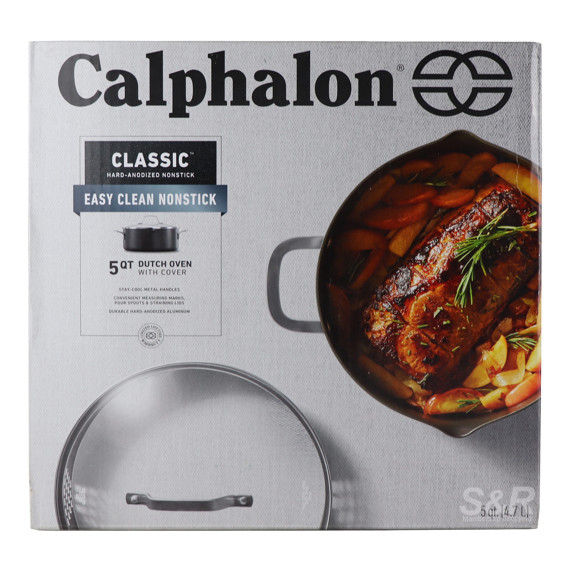 Calphalon Classic 5qt Dutch Oven with Cover 1pc Calphalon Classic 5qt Dutch Oven with Cover 1pc